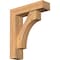 Ekena Millwork Westlake Block Smooth Bracket w/ Offset Brace, Western Red Cedar, 5 1/2"W x 20"D x 24"H BKT0604X20X24WTL05SWR - alternate 1